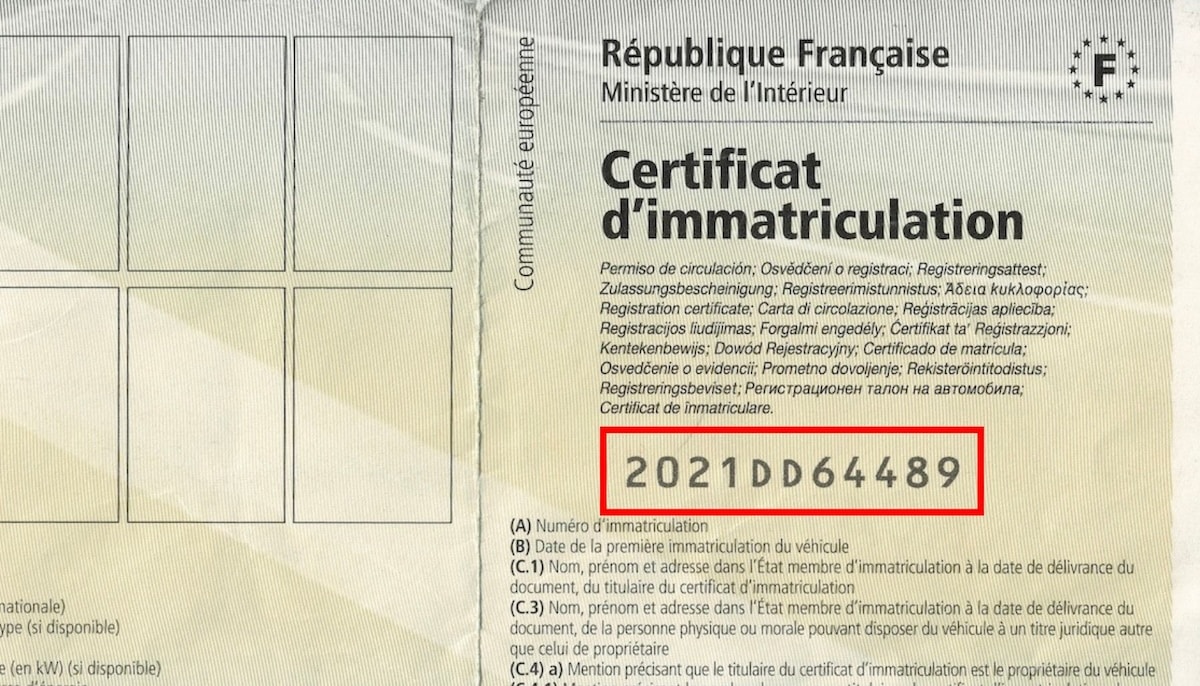 Combien coûte une carte grise ?